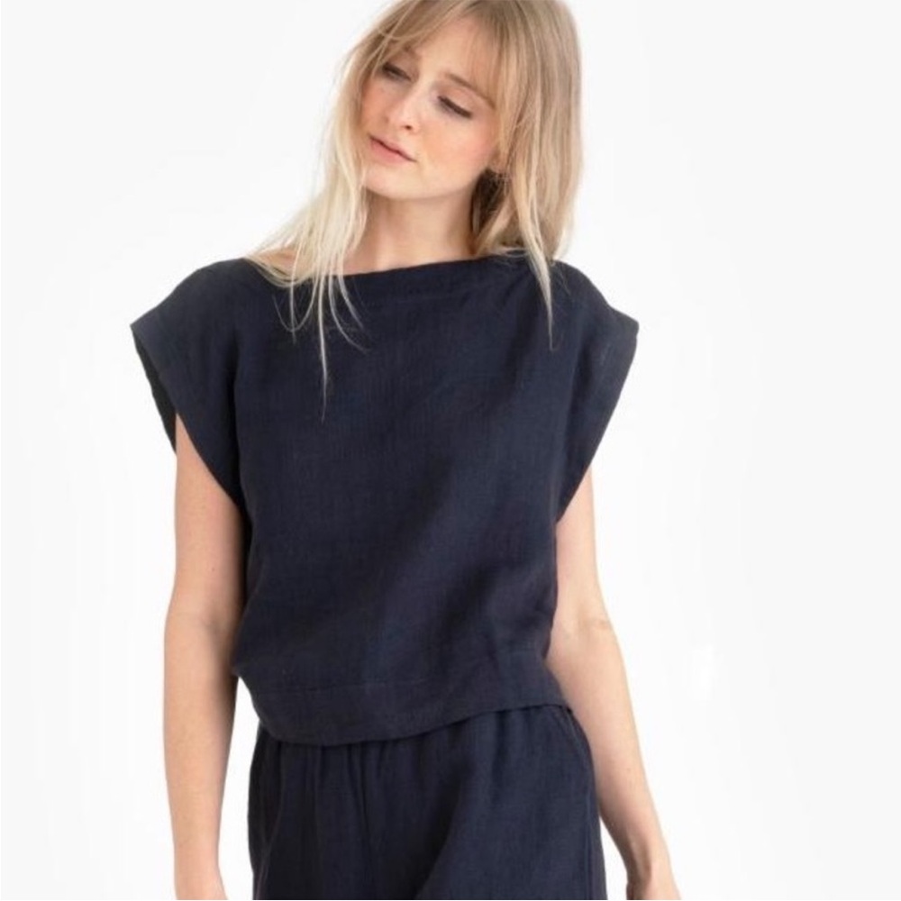 Tribe Alive Laude the Label Everyday Top in Indigo